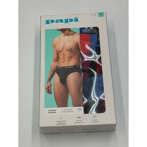 PAPI Men's Briefs Underwear 5 Pack Microfiber Low Rise Stretch XL/EXG 40-42
